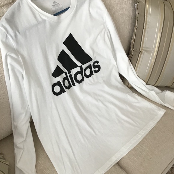 ADIDAS CREW PERFORMANCE CLIMALITE LONG SLEEVE TEE - Picture 1 of 16